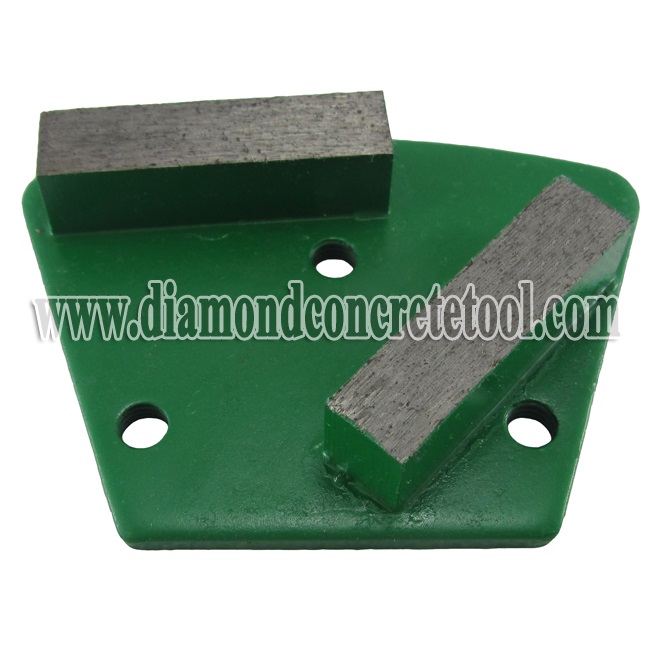 2 Square Segments Trapezoid Concrete Grinding Plates